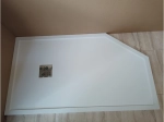 Receveur de douche, sur mesure, largeur 60 à 210 cm X 60 à 100 cm, Garantie 5 ans, résine pleine masse PN24 de couleurs, LIVRAISON RAPIDE, OFFERTE